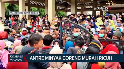 Antre Minyak Goreng Murah Ricuh