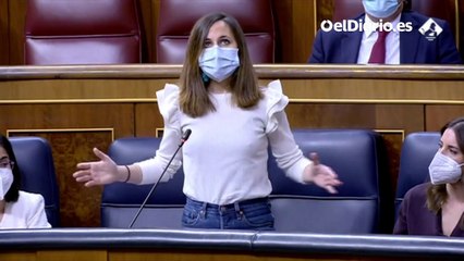 Ione Belarra: "Lo que debería haber hecho el PP es pedir perdón y devolver hasta el último euro robado a los españoles"