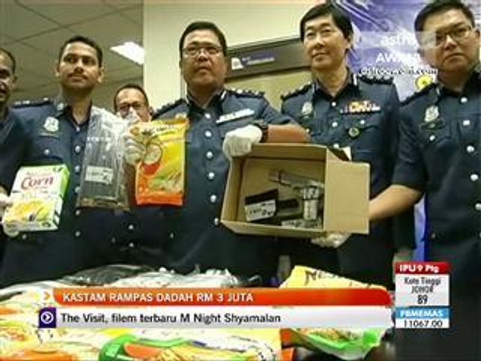 Kastam rampas dadah RM3 Juta