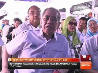 Sekolah terlibat jerebu ditutup jika IPU 200