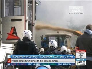 Peladang protes polisi peladangan Kesatuan Eropah