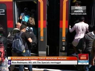 Sukarelawan Austria terus menerima migran