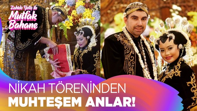 İka ve Enes'in Endonezya'da ki nikah görüntüleri! - Zahide Yetiş ile Mutfak Bahane 23 Şubat 2022