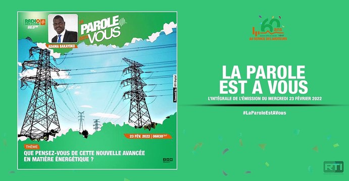 La parole est à vous du 23 février par Adama Bakayoko [ Radio Côte d'Ivoire ]