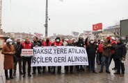 Belediye İş Sendikası üyelerinden Bakırköy Belediyesi önünde 