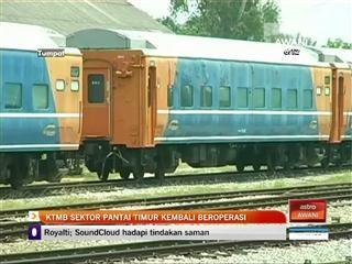 KTMB sektor Pantai Timur kembali beroperasi