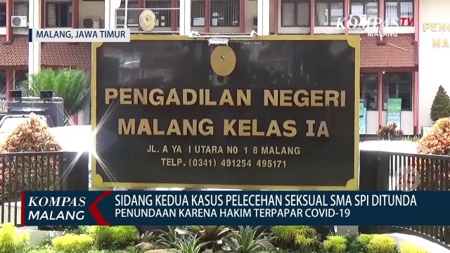 Sidang Kedua Kasus Pelecehan Seksual SMA SPI Kota Batu Ditunda