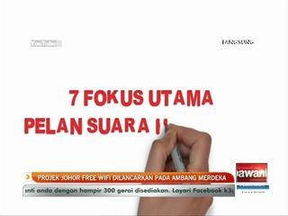 Projek Johor free wifi dilancarkan pada Ambang Merdeka