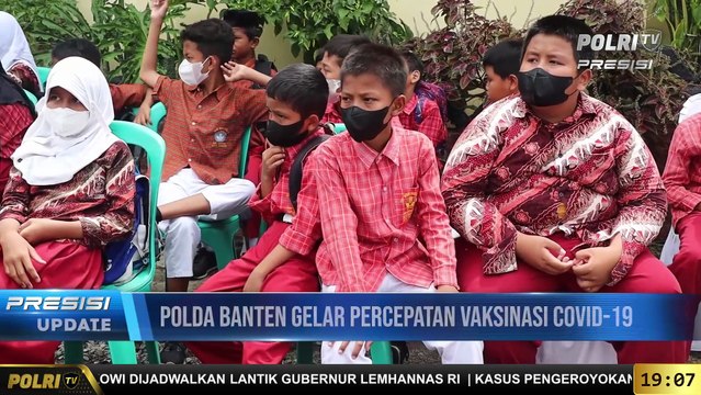 PRESISI Update 19.00 WIB Ciptakan Herd Immunity, Wakapolda Banten Tinjau Vaksinasi Serentak di Polsek Pulomerak