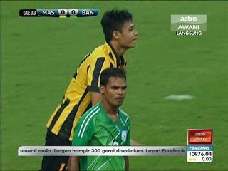 Persahabatan antarabangsa: Malaysia sekadar seri tanpa jaringan lawan Bangladesh