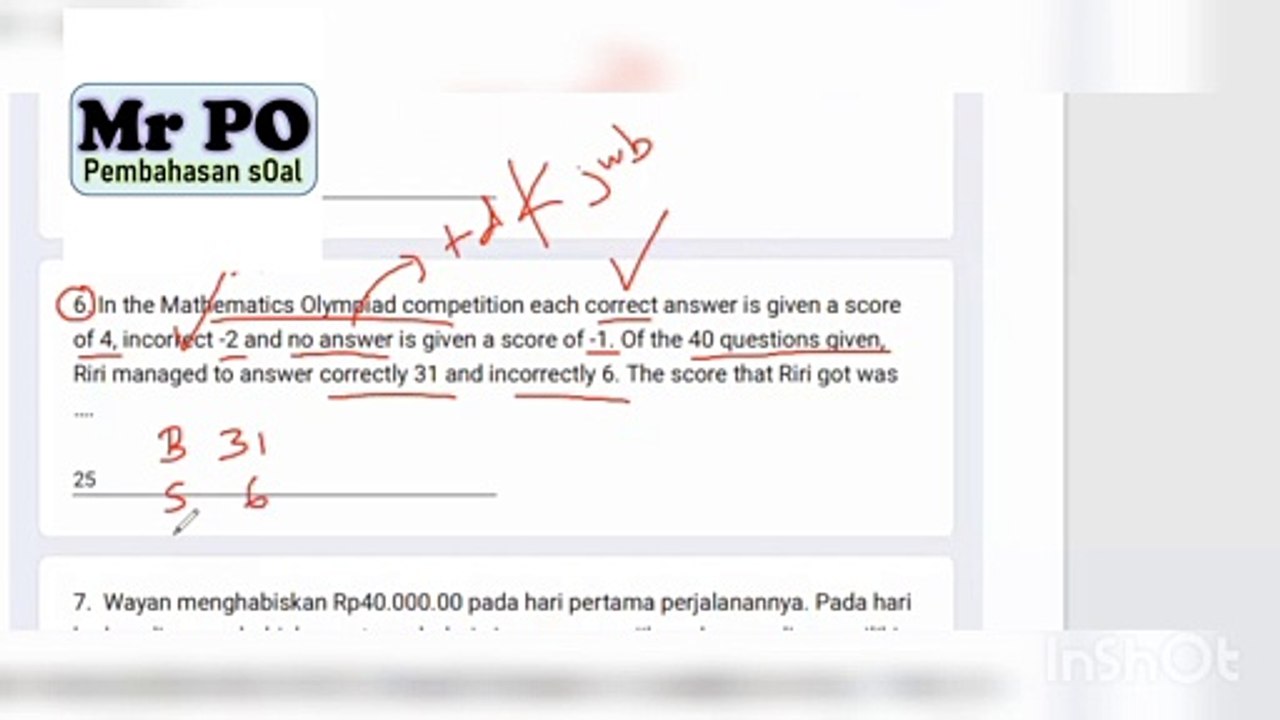 Pembahasan soal Math KSN Bali 2022 no 6