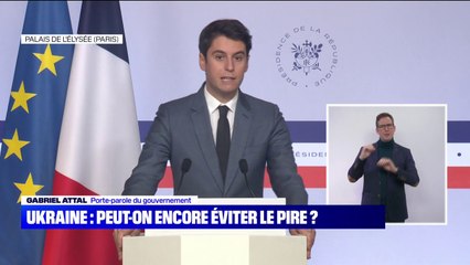 Gabriel Attal: "Vladimir Poutine piétine délibérément le droit international"