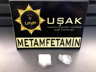 Uşak'ta 20 gram metamfetaminle yakalanan şahıs tutuklandı