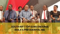 South Rift top guns endorse Raila's presidential bid