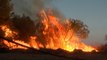 Firefighters battle large wildfires in Argentina