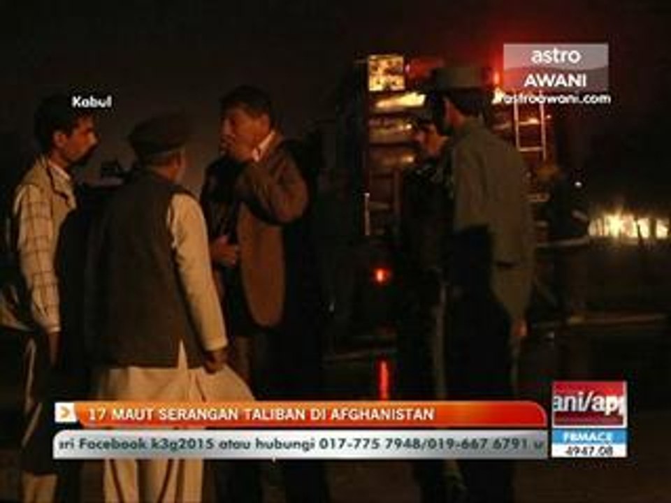 17 maut serangan Taliban di Afghanistan