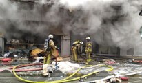 Bağcılar'da tekstil atölyesinde yangın çıktı