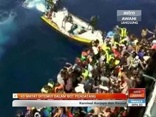 40 mayat ditemui dalam bot pendatang