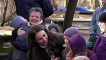 Kate shares royal cuddles and chops wood with Danish tots