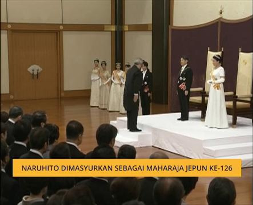 Naruhito dimasyurkan sebagai Maharaja Jepun ke-126
