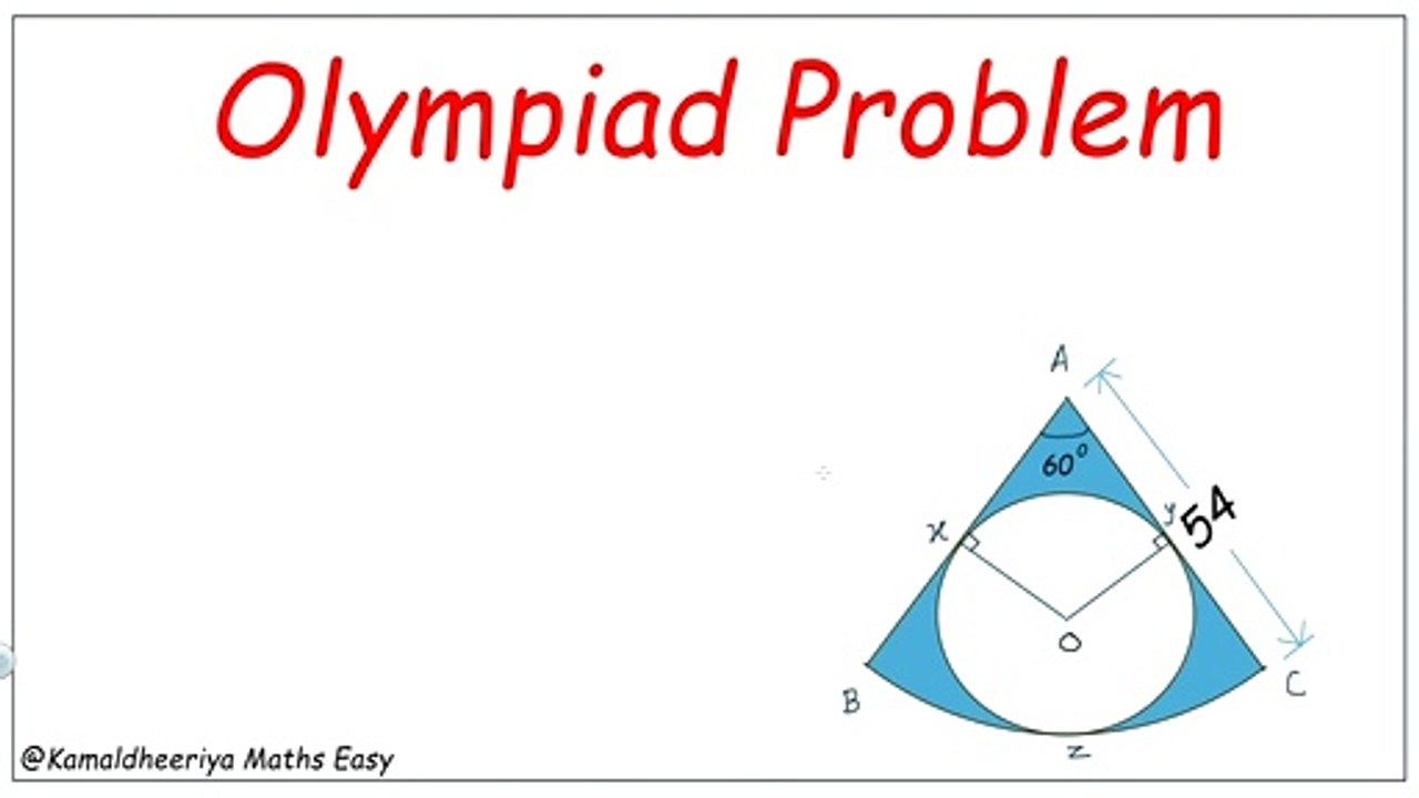 Find the area of region AXOY Olympiad Problem @Kamaldheeriya Maths easy