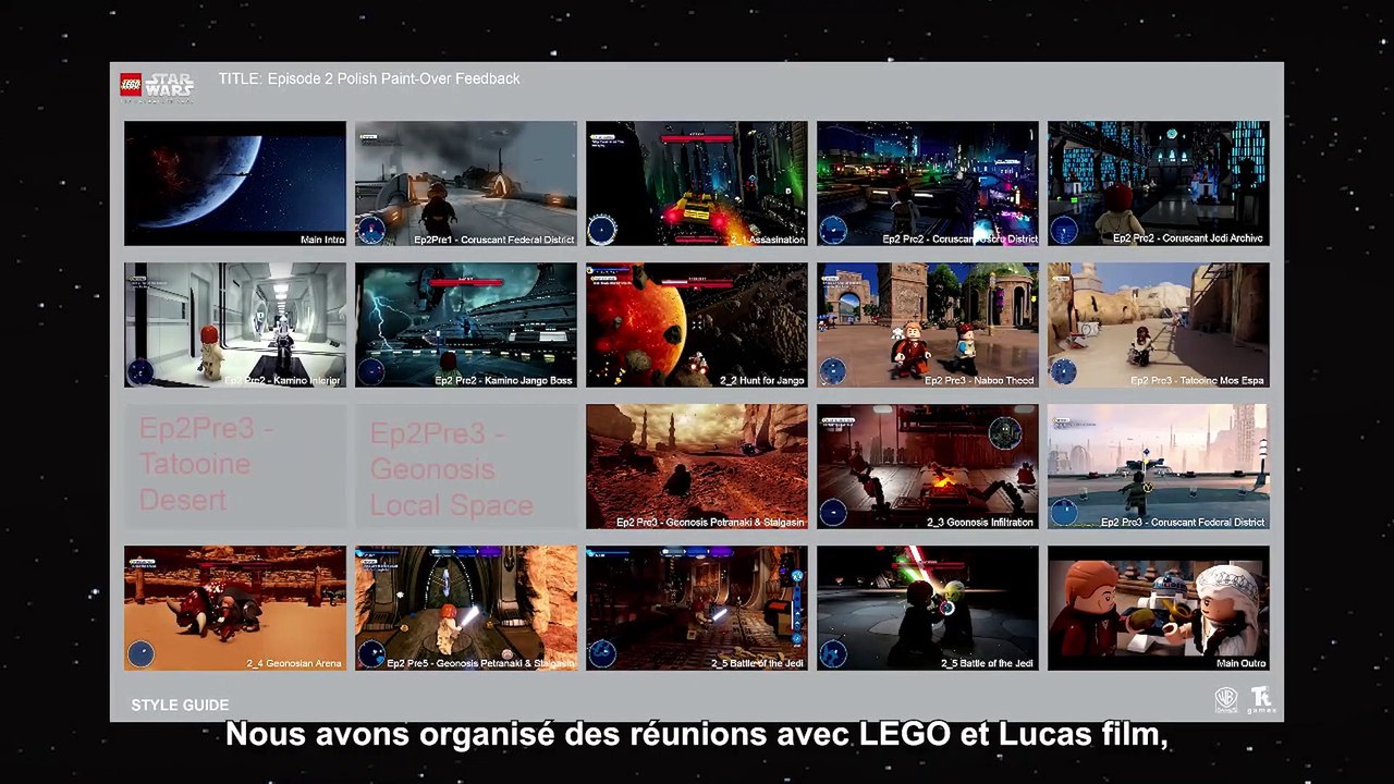 LEGO Star Wars : La Saga Skywalker - Carnet de développeurs