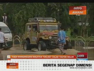 Tiada warganegara Malaysia terlibat dalam Taufan Melor