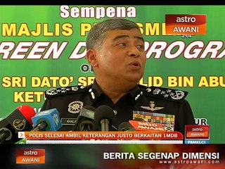 Polis selesai ambil keterangan Justo berkaitan 1MDB