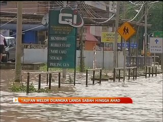 Taufan Melor dijangka landa Sabah hingga Ahad