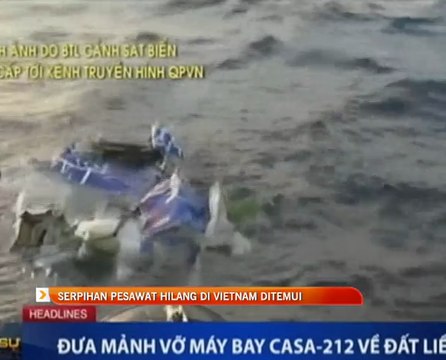 Serpihan pesawat hilang di Vietnam ditemui