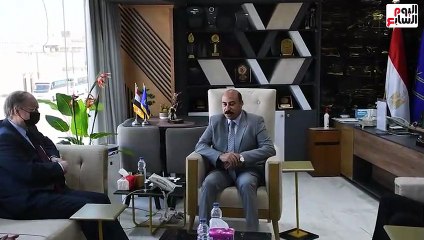 محافظ أسوان يلتقى سفير الاتحاد الأوروبى لبحث مجالات التعليم والتدريب والمشروعات