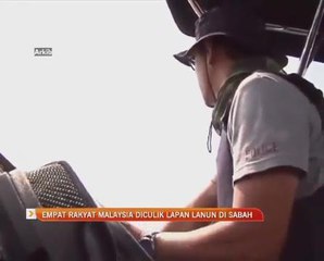 Empat rakyat Malaysia diculik lapan lanun di Sabah