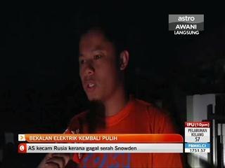 Bekalan elektrik di Sarawak pulih