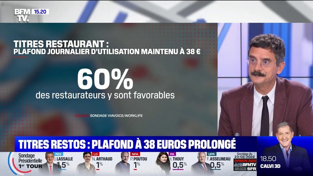 Tickets restaurant: le plafond à 38 euros prolongé jusqu'à fin juin