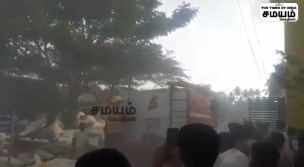 கழிவு பொருட்கள் குடோனில் தீ விபத்து; முக்கிய அப்டேட்!