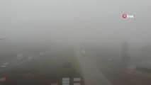 43 ilin geçiş güzergahında yoğun sis: Görüş mesafesi 20 metre