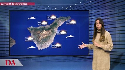 La previsión del tiempo en Canarias para el 24 de febrero de 2022