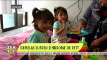 Gemelas de cuatro años padecen síndrome de Rett; su mamá pide ayuda