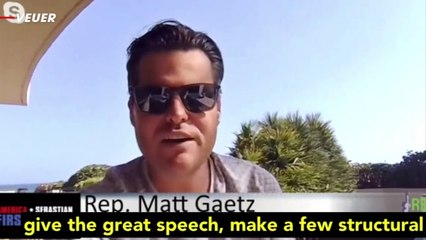 Matt Gaetz: Trump Should Be Speaker For 'Three or Four Hours'