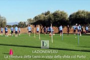 Lazio, allenamento di rifinitura in vista della gara col Porto