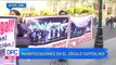 Se registran manifestaciones en el Zócalo de la CDMX