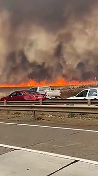 إندلاع حرائق ضخمة في غابات مدينة كوليبيولي في تشيلي 21/2/2022