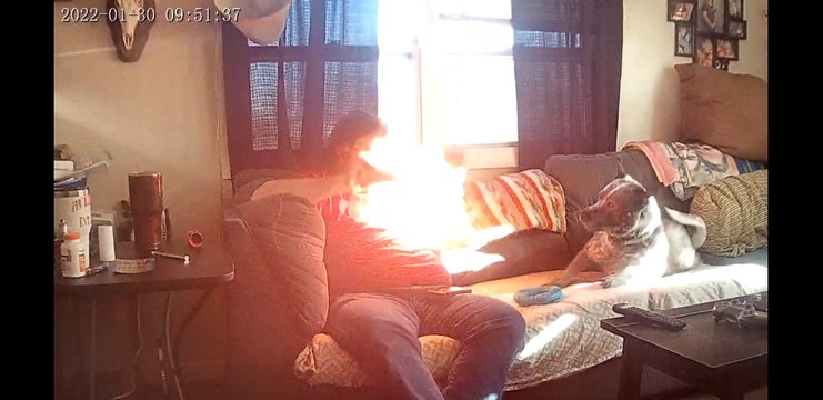 Accidental Fireball when Filling Up a Butane Lighter