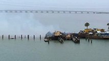 Voraz incendio devoró el restaurante Pier 19 en la Isla del Padre