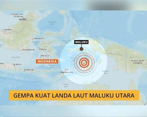 Gempa kuat landa Laut Maluku Utara