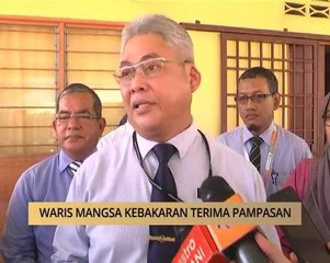 AWANI - Perak: Waris mangsa kebakaran terima pampasan