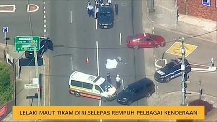 Lelaki maut tikam diri selepas rempuh pelbagai kenderaan