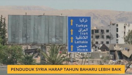 Penduduk Syria harap tahun baharu lebih baik