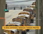 72 bas dipandu sebagai tanda protes