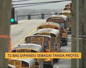 72 bas dipandu sebagai tanda protes